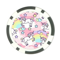 Unicorn Rainbow Poker Chip Card Guard by Nexatart