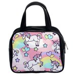 Unicorn Rainbow Classic Handbags (2 Sides) Front