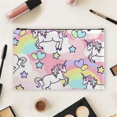 Unicorn Rainbow Cosmetic Bag (large)  by Nexatart