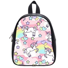 Unicorn Rainbow School Bag (small) by Nexatart