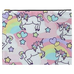 Unicorn Rainbow Cosmetic Bag (xxxl)  by Nexatart