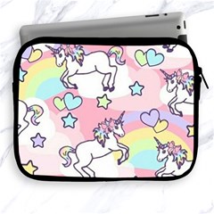 Unicorn Rainbow Apple Ipad 2/3/4 Zipper Cases by Nexatart