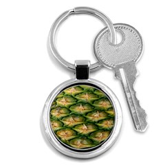 Pineapple Pattern Key Chains (round)  by Nexatart