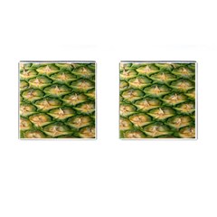 Pineapple Pattern Cufflinks (square) by Nexatart