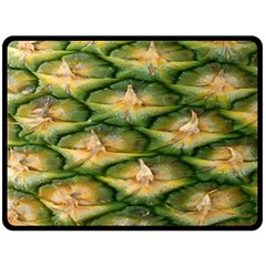 Pineapple Pattern Fleece Blanket (large)  by Nexatart