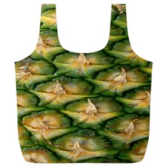 Pineapple Pattern Full Print Recycle Bags (l)  by Nexatart