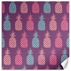 Pineapple Pattern Canvas 12  X 12   by Nexatart