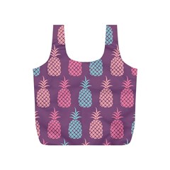 Pineapple Pattern Full Print Recycle Bags (s)  by Nexatart