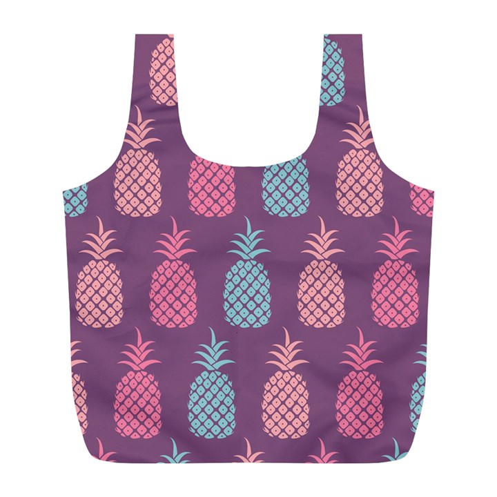 Pineapple Pattern Full Print Recycle Bags (L) 