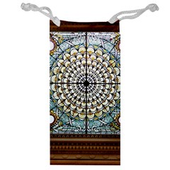 Stained Glass Window Library Of Congress Jewelry Bag by Nexatart