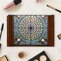 Stained Glass Window Library Of Congress Cosmetic Bag (large)  by Nexatart