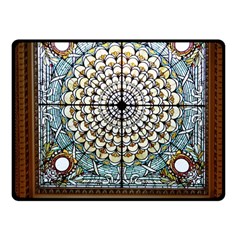 Stained Glass Window Library Of Congress Fleece Blanket (small) by Nexatart