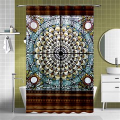 Stained Glass Window Library Of Congress Shower Curtain 48  X 72  (small)  by Nexatart