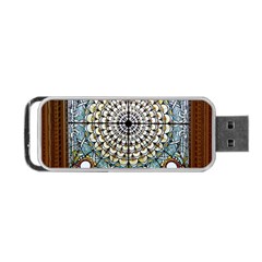 Stained Glass Window Library Of Congress Portable Usb Flash (two Sides) by Nexatart