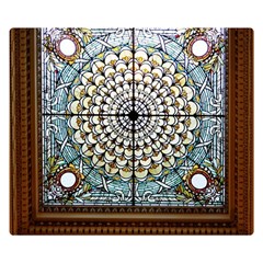 Stained Glass Window Library Of Congress Double Sided Flano Blanket (small)  by Nexatart