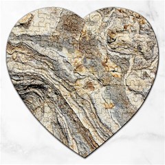 Background Structure Abstract Grain Marble Texture Jigsaw Puzzle (heart) by Nexatart