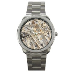 Background Structure Abstract Grain Marble Texture Sport Metal Watch by Nexatart