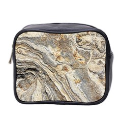 Background Structure Abstract Grain Marble Texture Mini Toiletries Bag 2-side by Nexatart