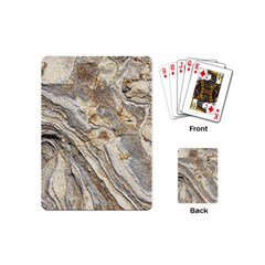 Background Structure Abstract Grain Marble Texture Playing Cards (mini)  by Nexatart