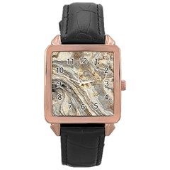 Background Structure Abstract Grain Marble Texture Rose Gold Leather Watch  by Nexatart