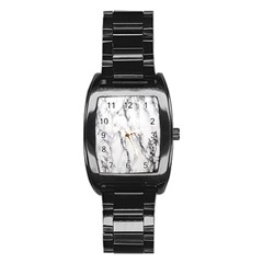 Marble Granite Pattern And Texture Stainless Steel Barrel Watch by Nexatart