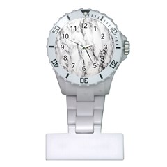 Marble Granite Pattern And Texture Plastic Nurses Watch