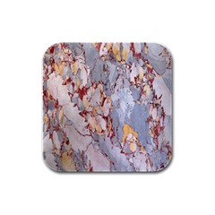 Marble Pattern Rubber Square Coaster (4 Pack)  by Nexatart