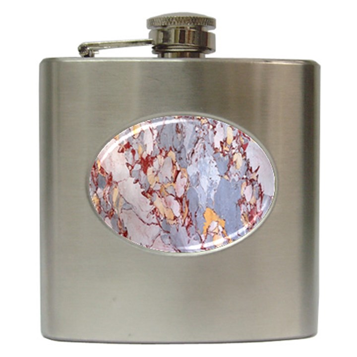 Marble Pattern Hip Flask (6 oz)