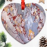 Marble Pattern Heart Ornament (Two Sides) Front