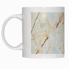 Marble Texture White Pattern Surface Effect White Mugs by Nexatart