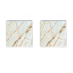 Marble Texture White Pattern Surface Effect Cufflinks (square) by Nexatart