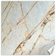 Marble Texture White Pattern Surface Effect Canvas 16  X 16   by Nexatart