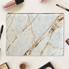 Marble Texture White Pattern Surface Effect Cosmetic Bag (xl) by Nexatart