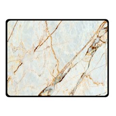 Marble Texture White Pattern Surface Effect Fleece Blanket (small) by Nexatart