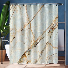 Marble Texture White Pattern Surface Effect Shower Curtain 60  X 72  (medium)  by Nexatart