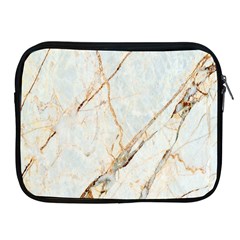 Marble Texture White Pattern Surface Effect Apple Ipad 2/3/4 Zipper Cases by Nexatart