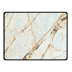 Marble Texture White Pattern Surface Effect Double Sided Fleece Blanket (small)  by Nexatart