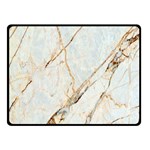 Marble Texture White Pattern Surface Effect Double Sided Fleece Blanket (Small)  45 x34  Blanket Front