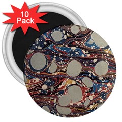 Marbling 3  Magnets (10 Pack)  by Nexatart