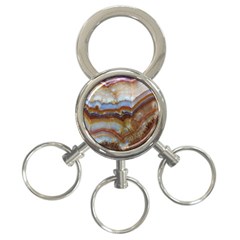 Wall Marble Pattern Texture 3-ring Key Chains by Nexatart