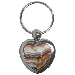 Wall Marble Pattern Texture Key Chains (heart)  by Nexatart