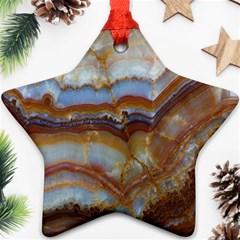 Wall Marble Pattern Texture Star Ornament (two Sides) by Nexatart