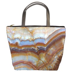 Wall Marble Pattern Texture Bucket Bags by Nexatart