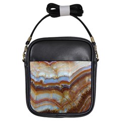 Wall Marble Pattern Texture Girls Sling Bags by Nexatart