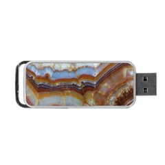 Wall Marble Pattern Texture Portable Usb Flash (two Sides) by Nexatart