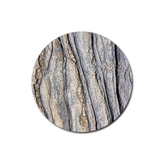 Texture Structure Marble Surface Background Rubber Coaster (round)  by Nexatart