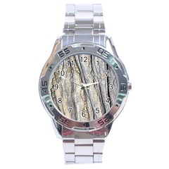 Texture Structure Marble Surface Background Stainless Steel Analogue Watch by Nexatart