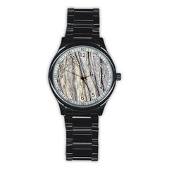 Texture Structure Marble Surface Background Stainless Steel Round Watch by Nexatart