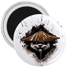 Warrior Panda T Shirt 3  Magnets by AmeeaDesign