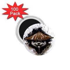 Warrior Panda T Shirt 1 75  Magnets (100 Pack)  by AmeeaDesign